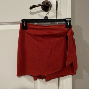 Abercrombie orange skort